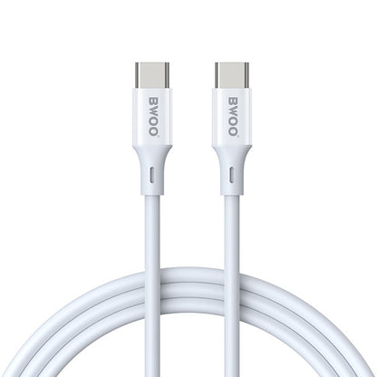 Cavo Dati e Ricarica USB-C - USB-C BWOO X282, 60W, 1m, Bianco