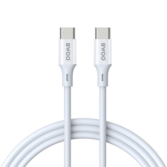 Cavo Dati e Ricarica USB-C - USB-C BWOO X282, 60W, 1m, Bianco