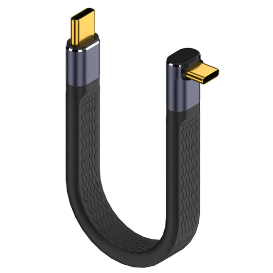 Cavo Dati e Ricarica USB-C - USB-C OEM Angled 8K Video Version 2, 240W, 0.15m, Nero