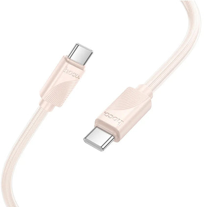 Cavo Dati e Ricarica USB-C - USB-C HOCO X114, 60W, 1m, Rosa