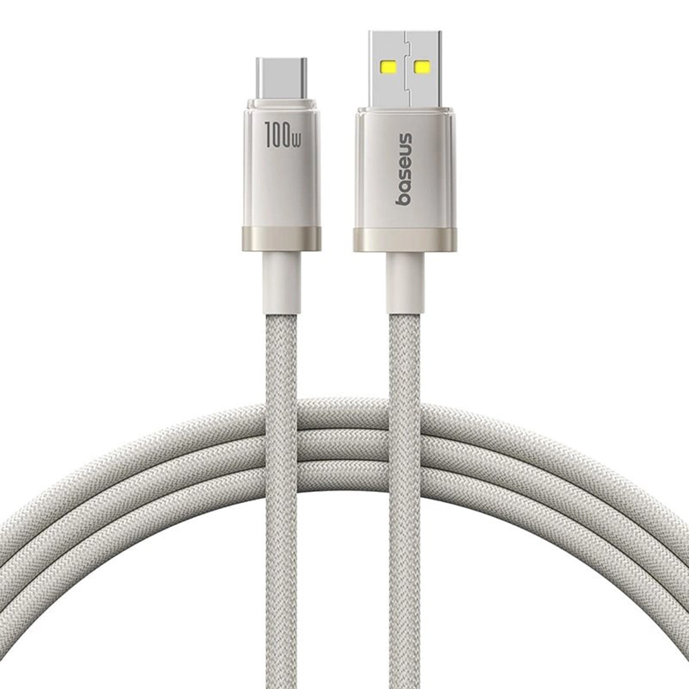 Cavo Dati e Ricarica USB-A - USB-C Baseus Titanium, 100W, 2m, Argento P10378102G21-02