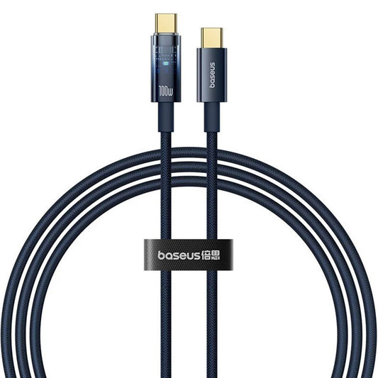 Cavo Dati e Ricarica USB-C - USB-C Baseus Explorer, 100W, 1m, Blu Navy P10319704321-00