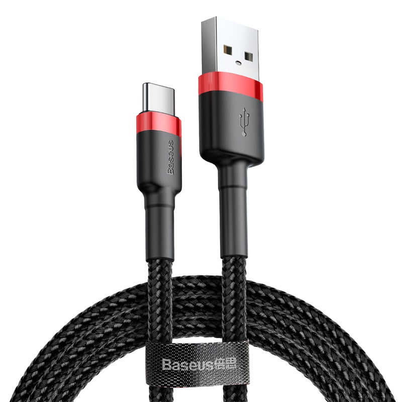Cavo Dati e Ricarica USB-A - USB-C Baseus Cafule, 18W, 3m, Rosso CATKLF-U91