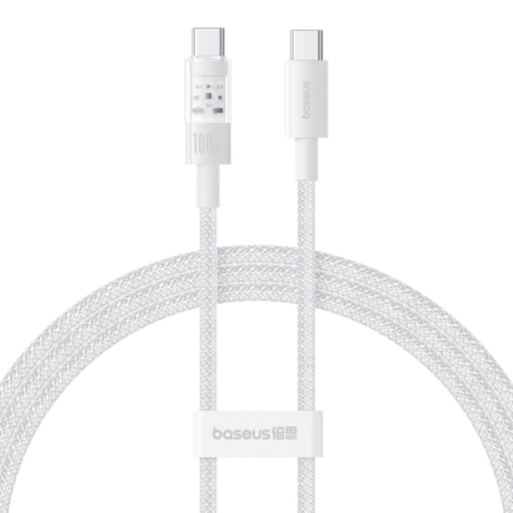 Cavo Dati e Ricarica USB-C - USB-C Baseus Gem, 100W, 2m, Bianco P10373000211-01