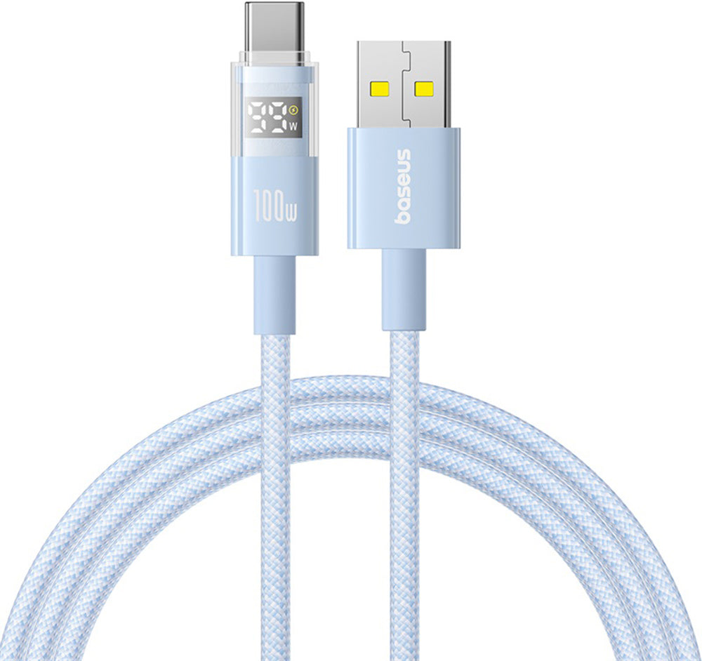 Cavo Dati e Ricarica USB-A - USB-C Baseus Display 2, 100W, 2m, Blu P10382701311-01