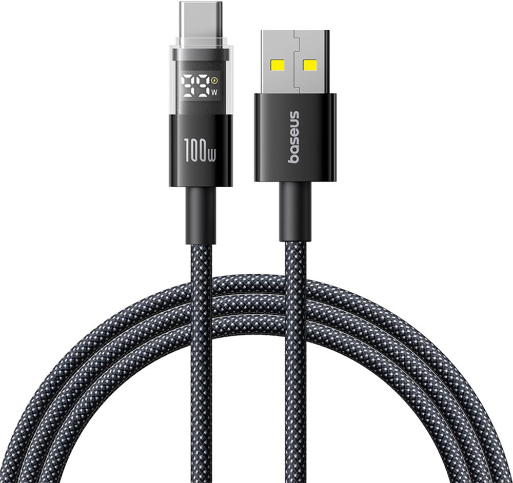 Cavo Dati e Ricarica USB-A - USB-C Baseus Display 2, 100W, 2m, Nero P10382701111-00