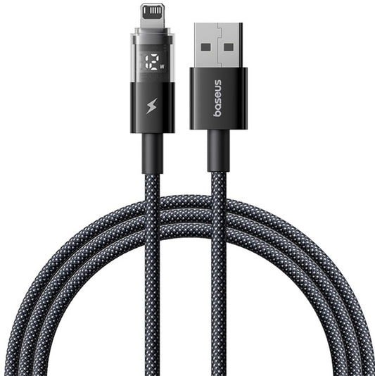 Cavo Dati e Ricarica USB-A - Lightning Baseus Display 2, 18W, 2m, Nero P10382700121-01