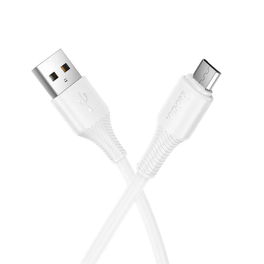 Cavo Dati e Ricarica USB-A - microUSB HOCO X120, 18W, 1m, Bianco