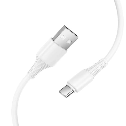 USB-A to USB-C Data and Charging Cable HOCO X120, 60W, 1m, White
