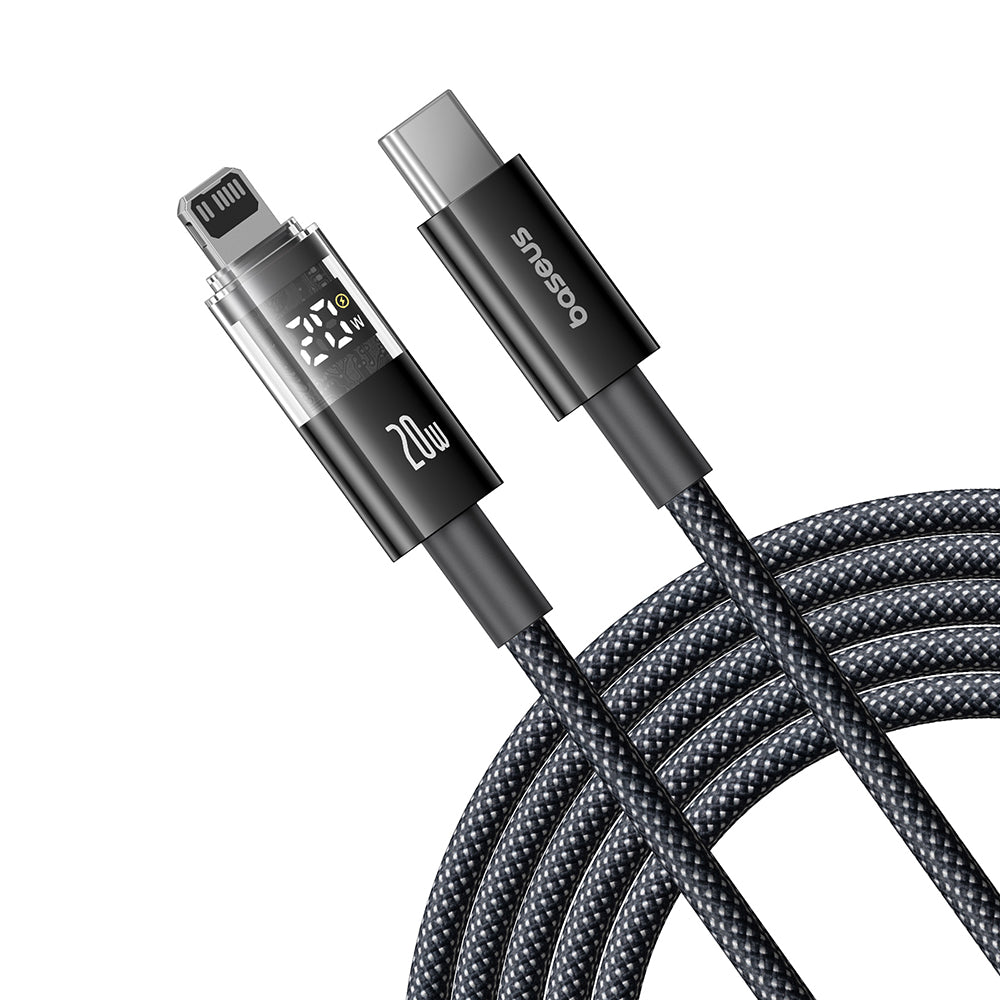 Cavo Dati e Ricarica USB-C - Lightning Baseus Display 2, 20W, 2m, Nero P10382703121-01