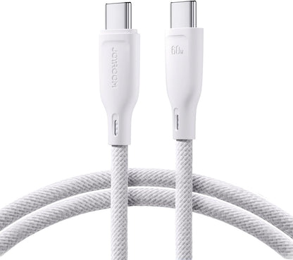 Cavo Dati e Ricarica USB-C - USB-C Joyroom Multi-Color S-A34, 60W, 1m, Bianco