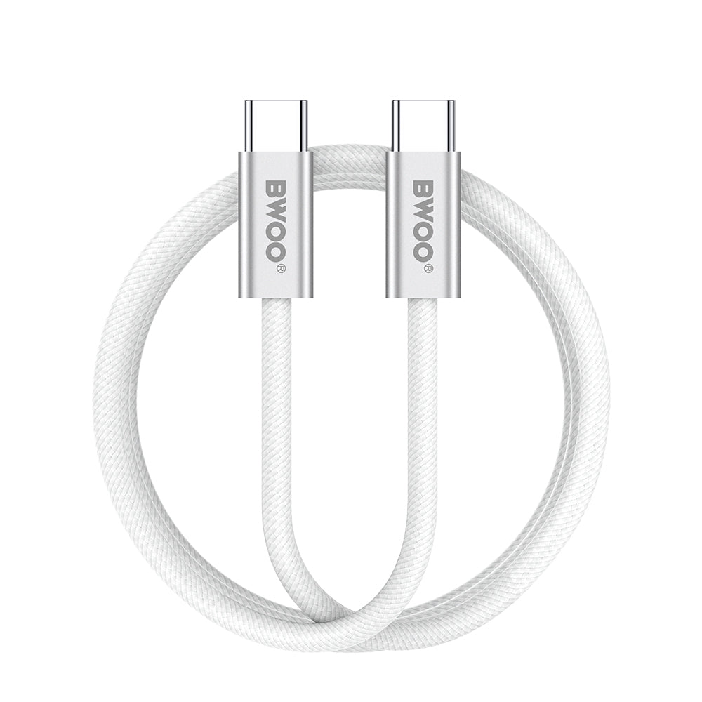 Cavo Dati e Ricarica USB-C - USB-C BWOO BO-X317C, 240W, 1m, Bianco