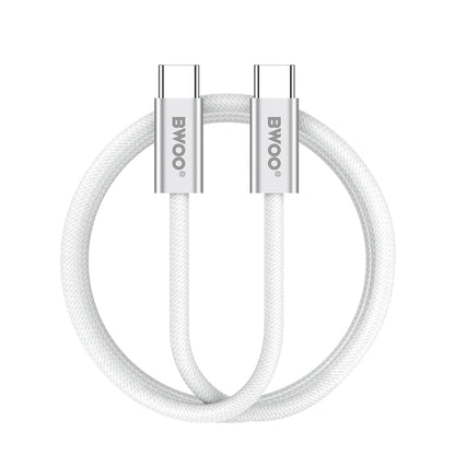 Cavo Dati e Ricarica USB-C - USB-C BWOO BO-X317C, 240W, 1m, Bianco