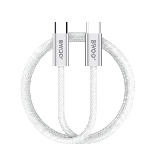 Cavo Dati e Ricarica USB-C - USB-C BWOO BO-X317C, 240W, 1m, Bianco