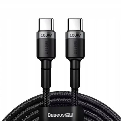 Cavo Dati e Ricarica USB-C - USB-C Baseus Cafule, 100W, 2m, Grigio CATKLF-BLG1