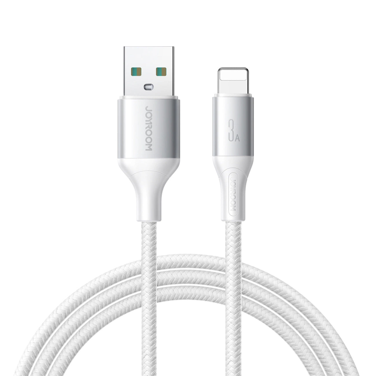 USB-A to Lightning Data and Charging Cable Joyroom S-A28 Flash, 18W, 2m, White