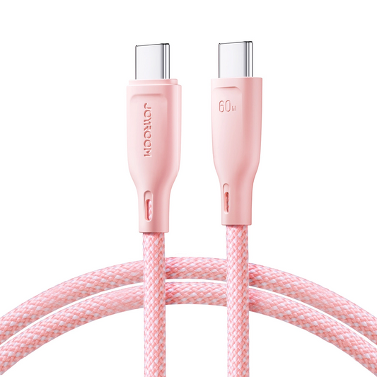 Cavo Dati e Ricarica USB-C - USB-C Joyroom S-A34, 60W, 1m, Rosa