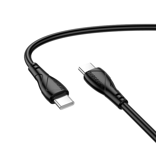 Cavo Dati e Ricarica USB-C - USB-C Borofone BX121 Energy, 60W, 1m, Nero