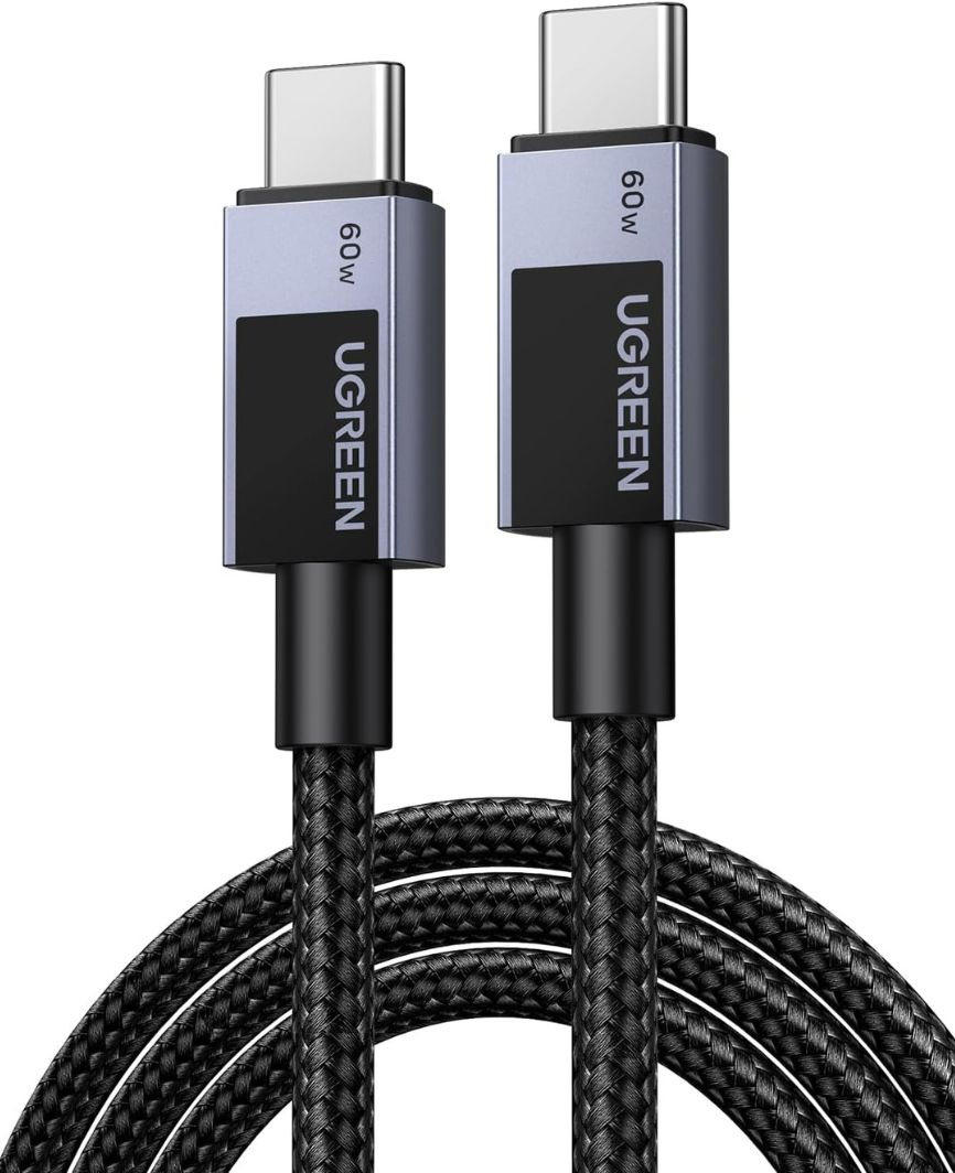Cavo Dati e Ricarica USB-C - USB-C UGREEN L524, 60W, 2m, Grigio