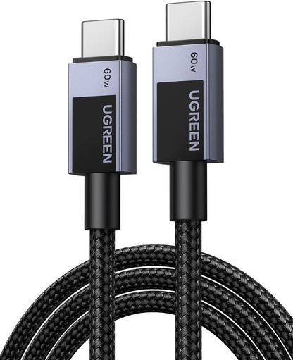 Cavo Dati e Ricarica USB-C - USB-C UGREEN L524, 60W, 2m, Grigio
