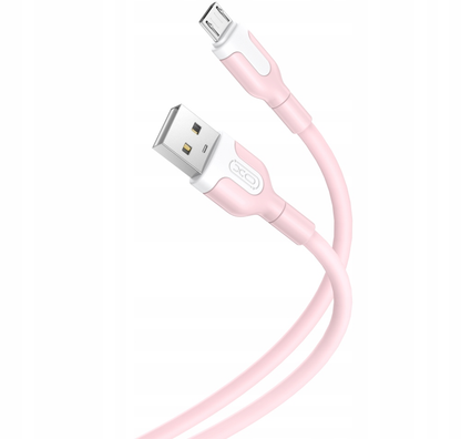 Cavo Dati e Ricarica USB-A - microUSB XO Design NB212, 18W, 1m, Rosa