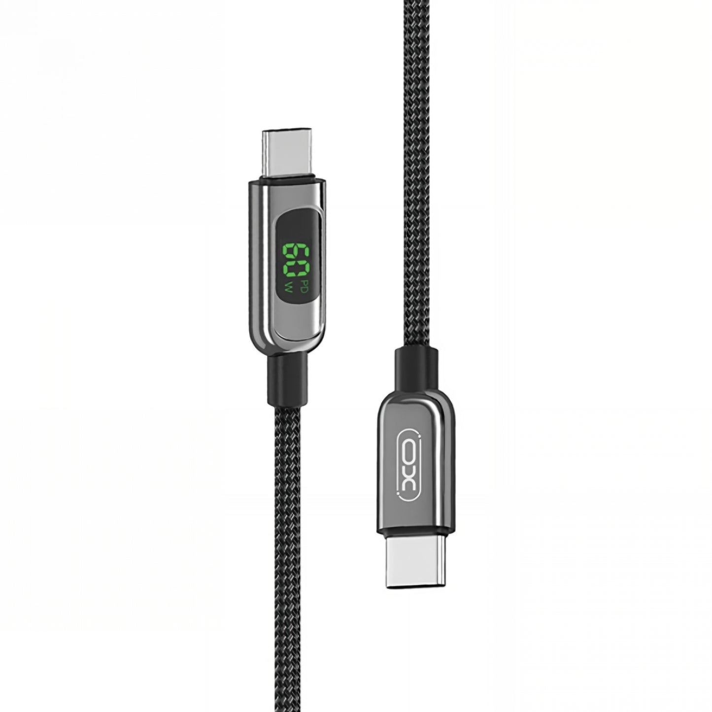 Cavo Dati e Ricarica USB-C - USB-C XO Design NB-Q203B Display, 60W, 1m, Nero