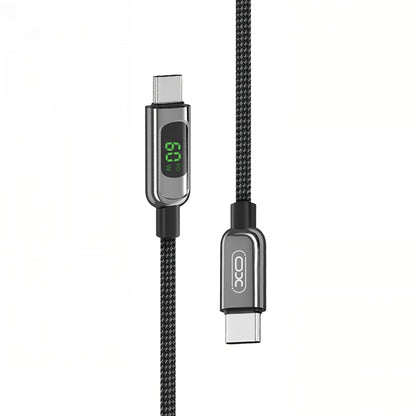 Cavo Dati e Ricarica USB-C - USB-C XO Design NB-Q203B Display, 60W, 1m, Nero