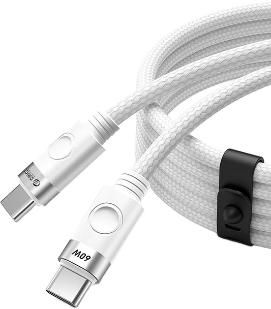 Cavo Dati e Ricarica USB-C - USB-C Orico CDX, 60W, 1m, Bianco