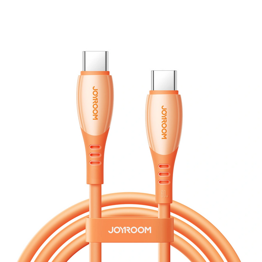 Cavo Dati e Ricarica USB-C - USB-C Joyroom S-A59 Vibrant, 60W, 1.2m, Arancione