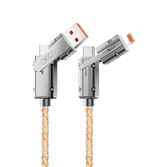Cavo Dati e Ricarica USB-C / USB-A - USB-C / Lightning XO Design NB276, 60W, 1m, Grigio