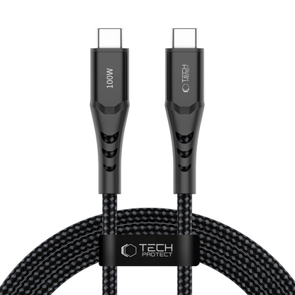 Cavo Dati e Ricarica USB-C - USB-C Tech-Protect UB11T Ultraboost, 100W, 2m, Nero