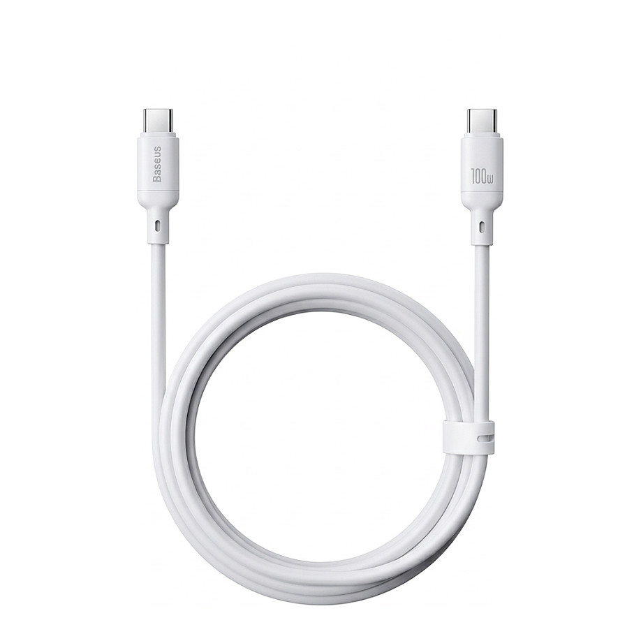 Cavo Dati e Ricarica USB-C - USB-C Baseus Silky, 100W, 2m, Bianco