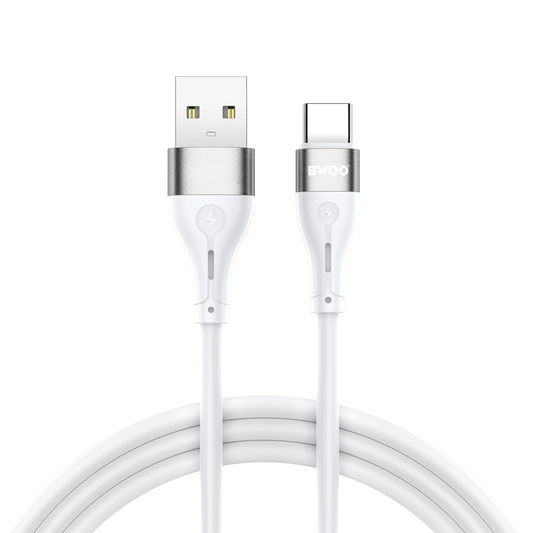 Cavo Dati e Ricarica USB-A - USB-C BWOO X280C, 15W, 1m, Bianco