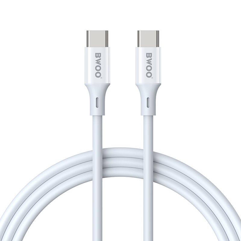 Cavo Dati e Ricarica USB-C - USB-C BWOO BO-X283CC-2M, 60W, 2m, Bianco