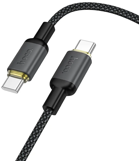 Cavo Dati e Ricarica USB-C - USB-C HOCO X128 Benefit, 60W, 1m, Nero