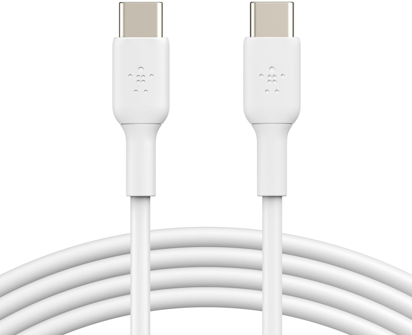 Cavo Dati e Ricarica USB-C - USB-C Belkin BoostCharge, 60W, 1m, Set 2 pezzi, Bianco CAB003bt1MWH2PK