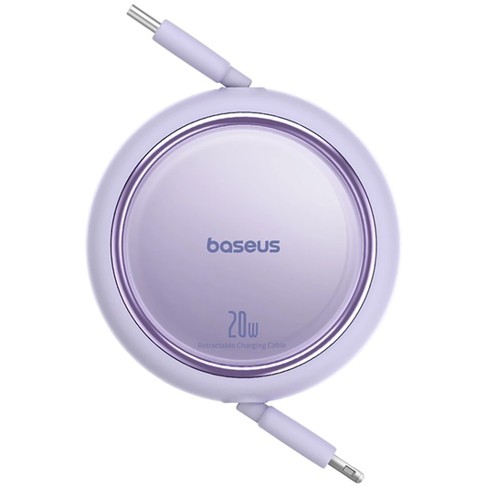 Cavo Dati e Ricarica USB-C - Lightning Baseus Free2Pull Mini Retrattile, 20W, Viola P10364501511-00