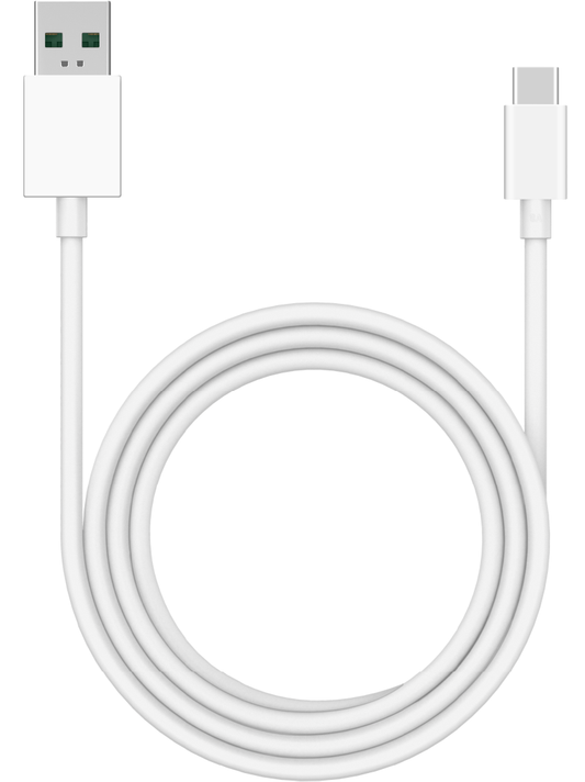 USB-A to USB-C Data and Charging Cable Oppo DL154, 1m, White 611602000020