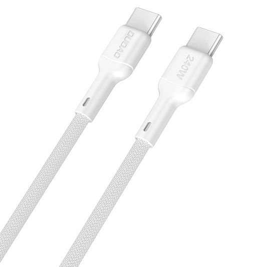 Cavo Dati e Ricarica USB-C - USB-C Dudao L9C Max, 240W, 1,2m, Bianco