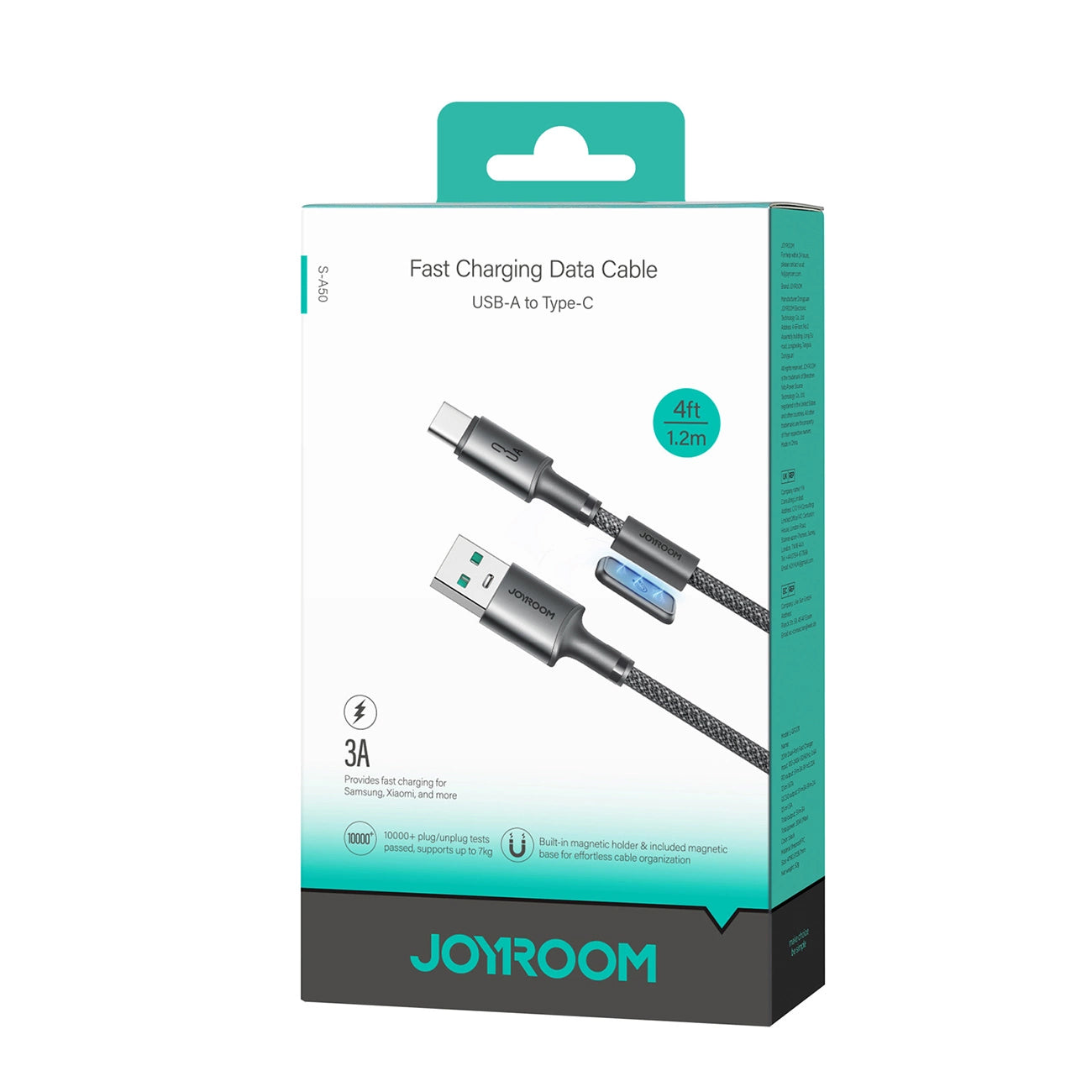 Cavo Dati e Ricarica USB-A - USB-C Joyroom S-A50, 60W, 1.2m, Grigio