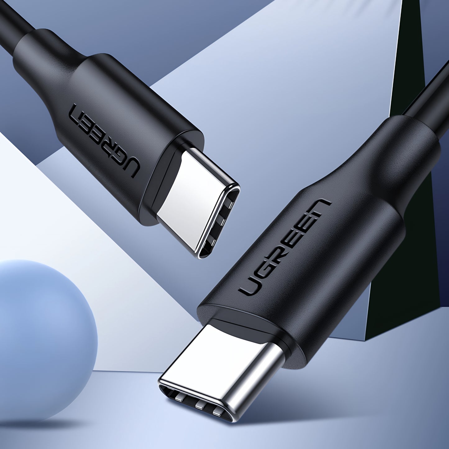 Cavo Dati e Ricarica USB-C - USB-C UGREEN US286, 60W, 3m, Nero