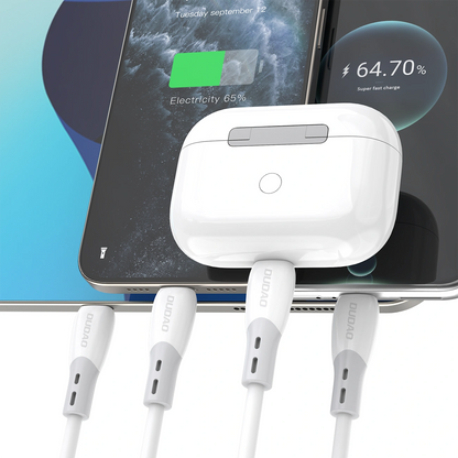 Cavo Dati e Ricarica USB-C - USB-C Dudao L25SC, 60W, 1m, Bianco