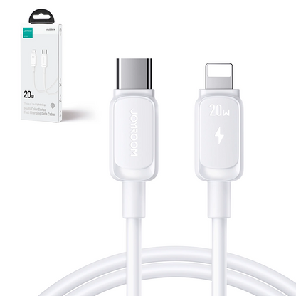 Cavo Dati e Ricarica USB-C - Lightning Joyroom S-A14, 30W, 1.2m, Bianco