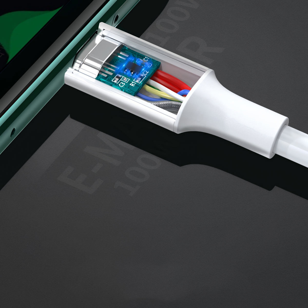 USB-C Data and Charging Cable - USB-C UGREEN US300, 100W, 2m, White