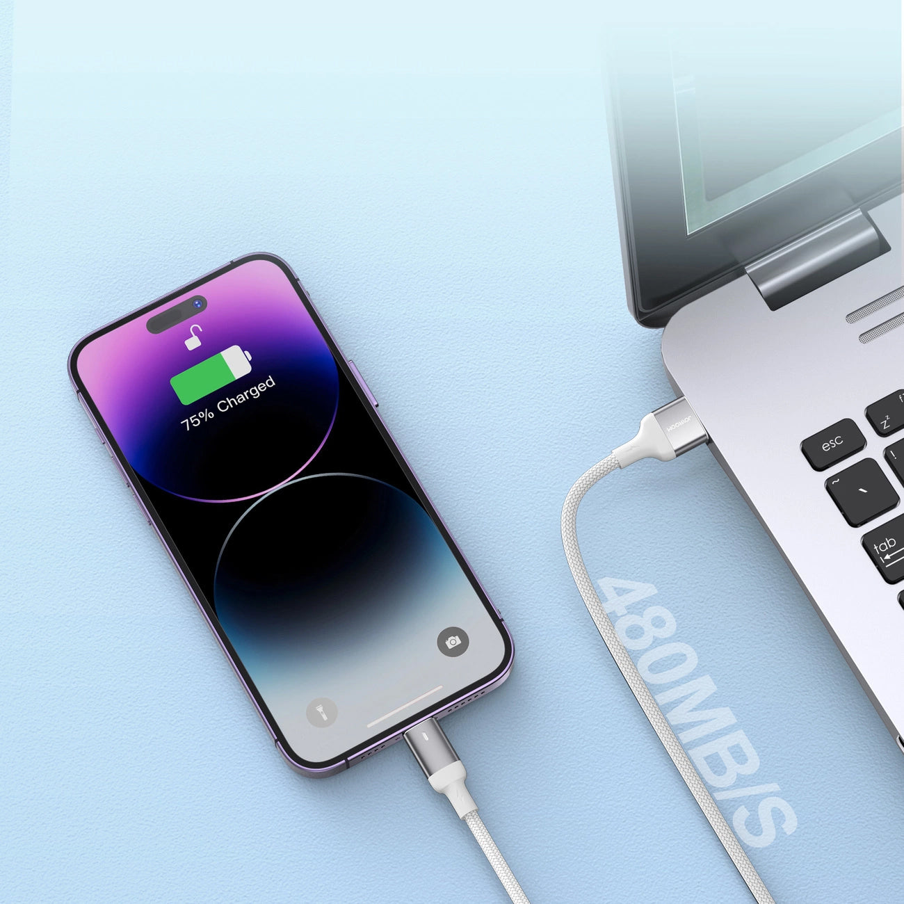 Cavo Dati e Ricarica USB-C - Lightning Joyroom S-A10, 20W, 1.2m, Bianco