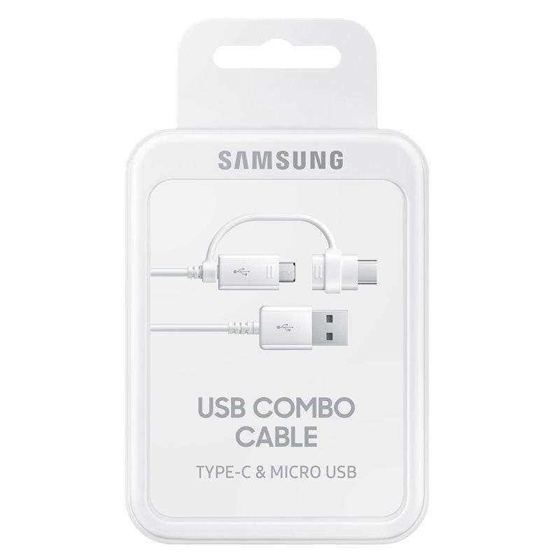 Cavo dati e ricarica USB-A - USB-C / microUSB Samsung Combo 2in1, 18W, 1,5 m, bianco EP-DG930DWEGWWW