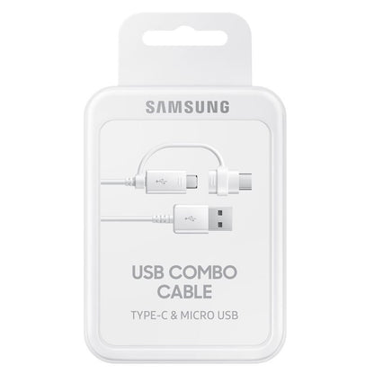 Cavo dati e ricarica USB-A - USB-C / microUSB Samsung Combo 2in1, 18W, 1,5 m, bianco EP-DG930DWEGWWW