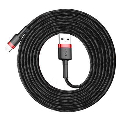 Cavo dati e ricarica USB-A - Lightning Baseus Cafule, 18W, 2m, rosso CALKLF-C19