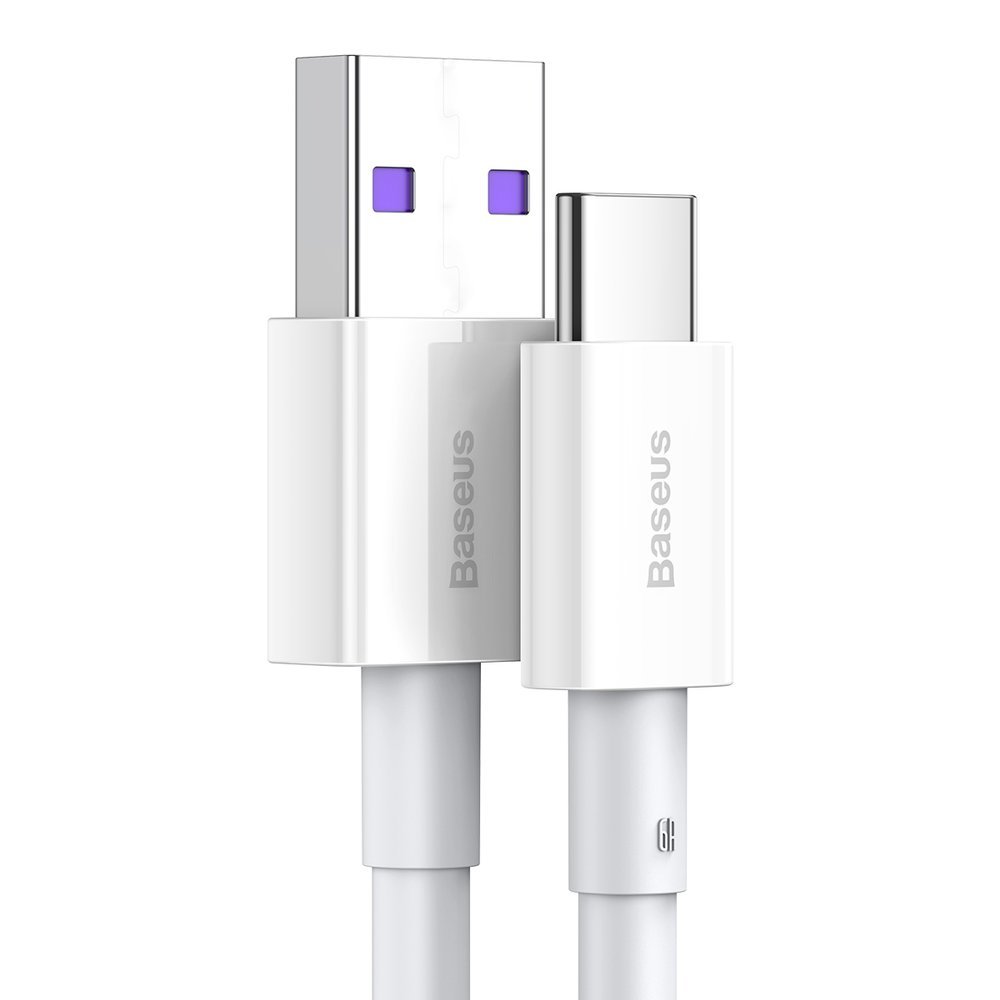 Cavo dati e ricarica USB-A - USB-C Baseus Serie Superior, 66W, 2m, bianco CATYS-A02