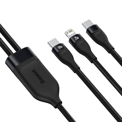 Cavo Dati e Ricarica USB-C - Lightning / USB-C Baseus Flash Series 2in1, 100W, 1.2m, Nero CA1T2-F01